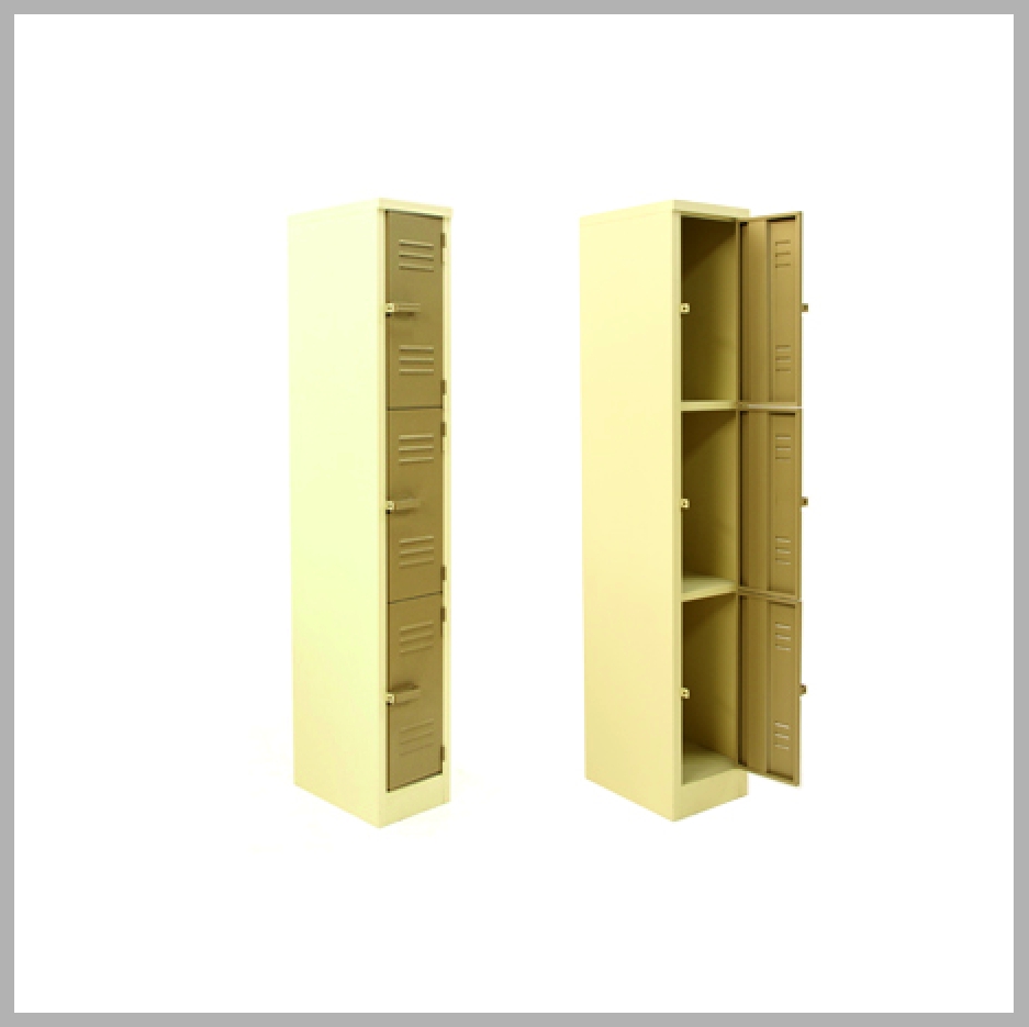 3 Compartment Locker