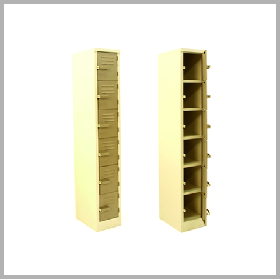 6 Compartment Locker