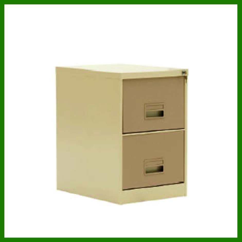 2 DRAWER STEEL FILING CABINET